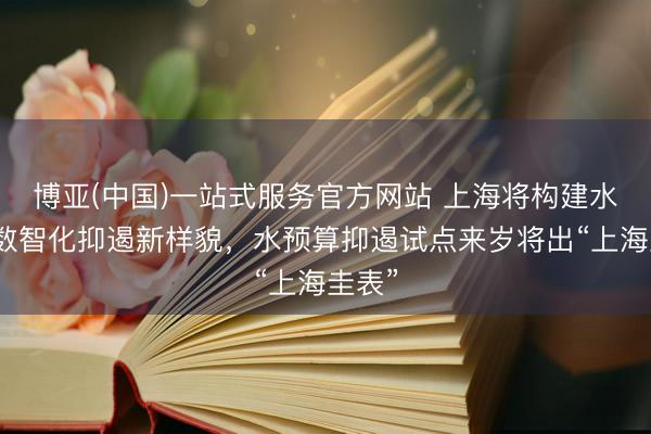 博亚(中国)一站式服务官方网站 上海将构建水资源数智化抑遏新样貌，水预算抑遏试点来岁将出“上海圭表”